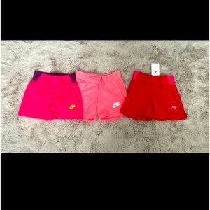 NWT BUNDLE OF NIKE GIRL SHORTS SIZE SMALL